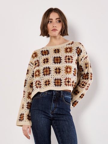 Pull-over ' ' Apricot en gris