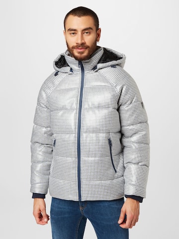 GUESS Between-Season Jacket in Silver: front