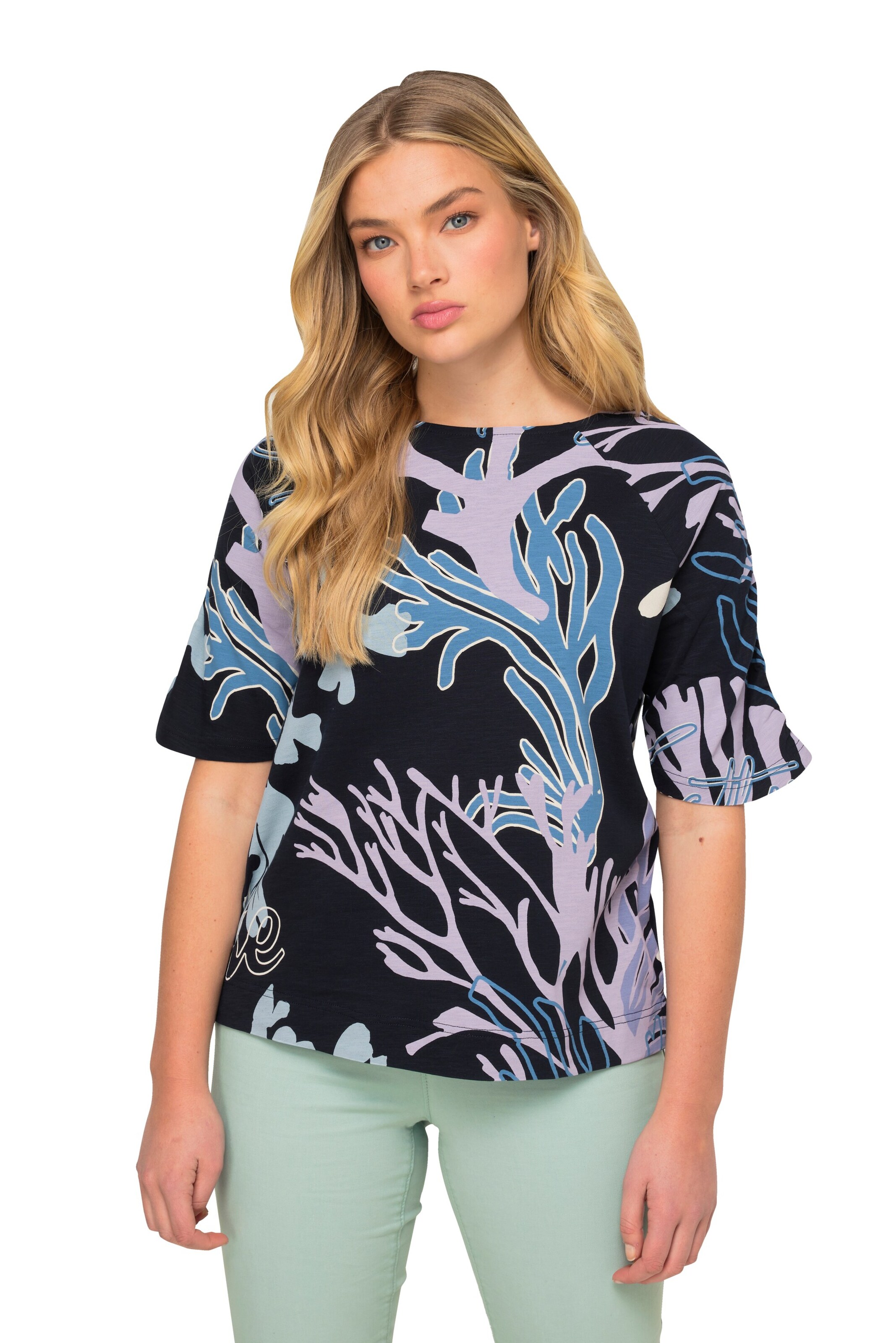 T-shirt LAURASØN en bleu : devant