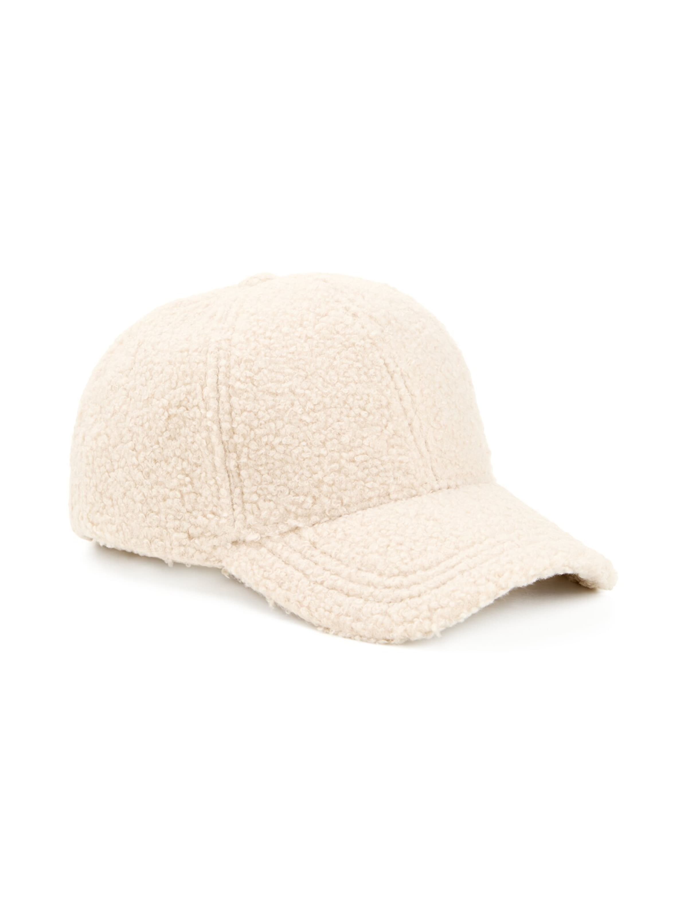 CAMEL ACTIVE Cap mit Teddyfell in Beige: Vorderseite