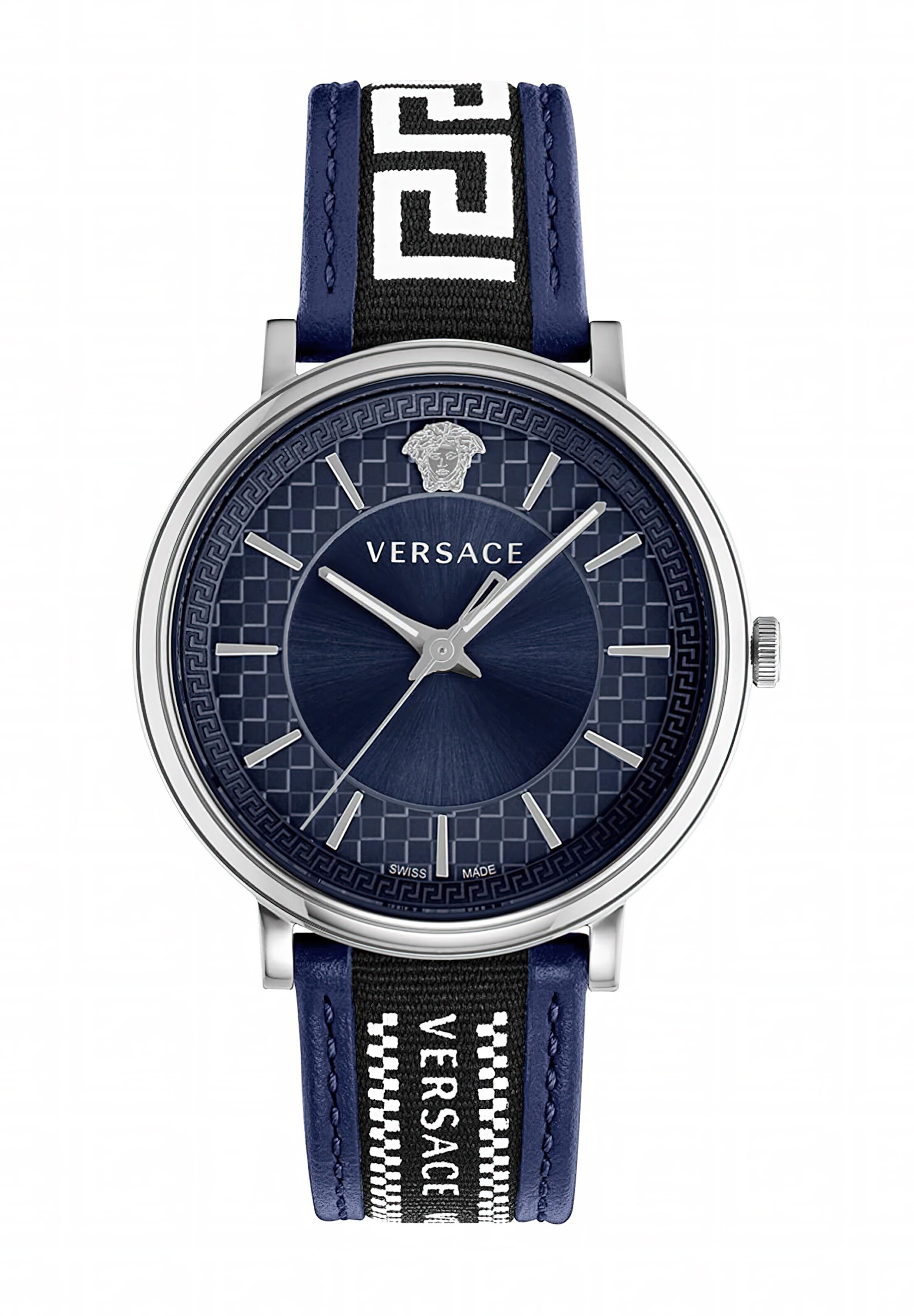 VERSACE Analoog horloge in Blauw: voorkant