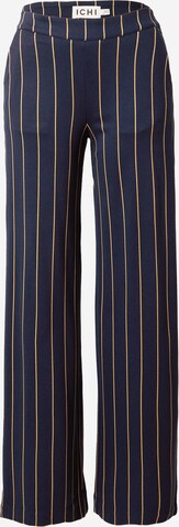 ICHI Szeroka nogawka Spodnie 'RUTI' w kolorze niebieski: przód