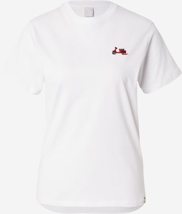 Iriedaily Футболка 'Fast Scooter' в Белый: спереди