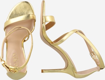 Lauren Ralph Lauren Strap Sandals 'GABRIELE' in Gold
