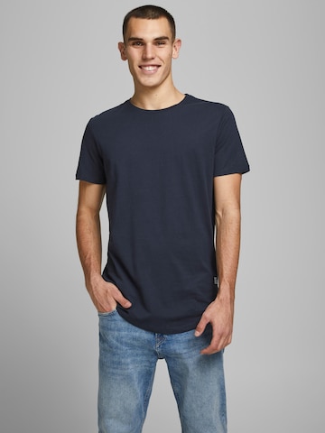 JACK & JONES Klasický střih Tričko 'Noa' – modrá: přední strana