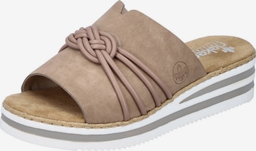 Rieker Pantoletter i beige: forside