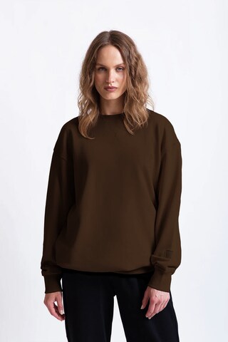 UNIQVIBE Sweatshirt in Brown: front