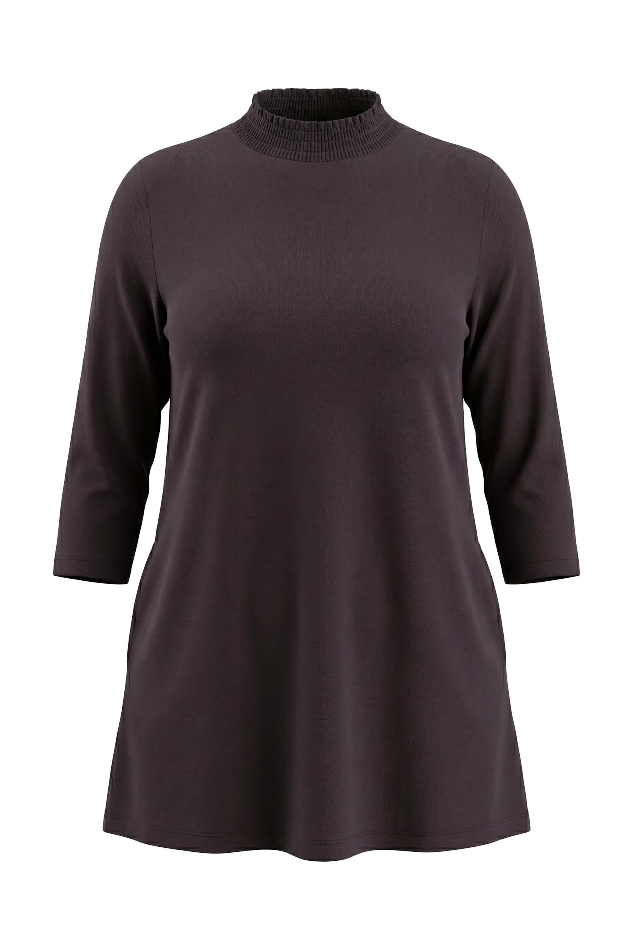 Ulla Popken Shirt in Braun: Vorderseite