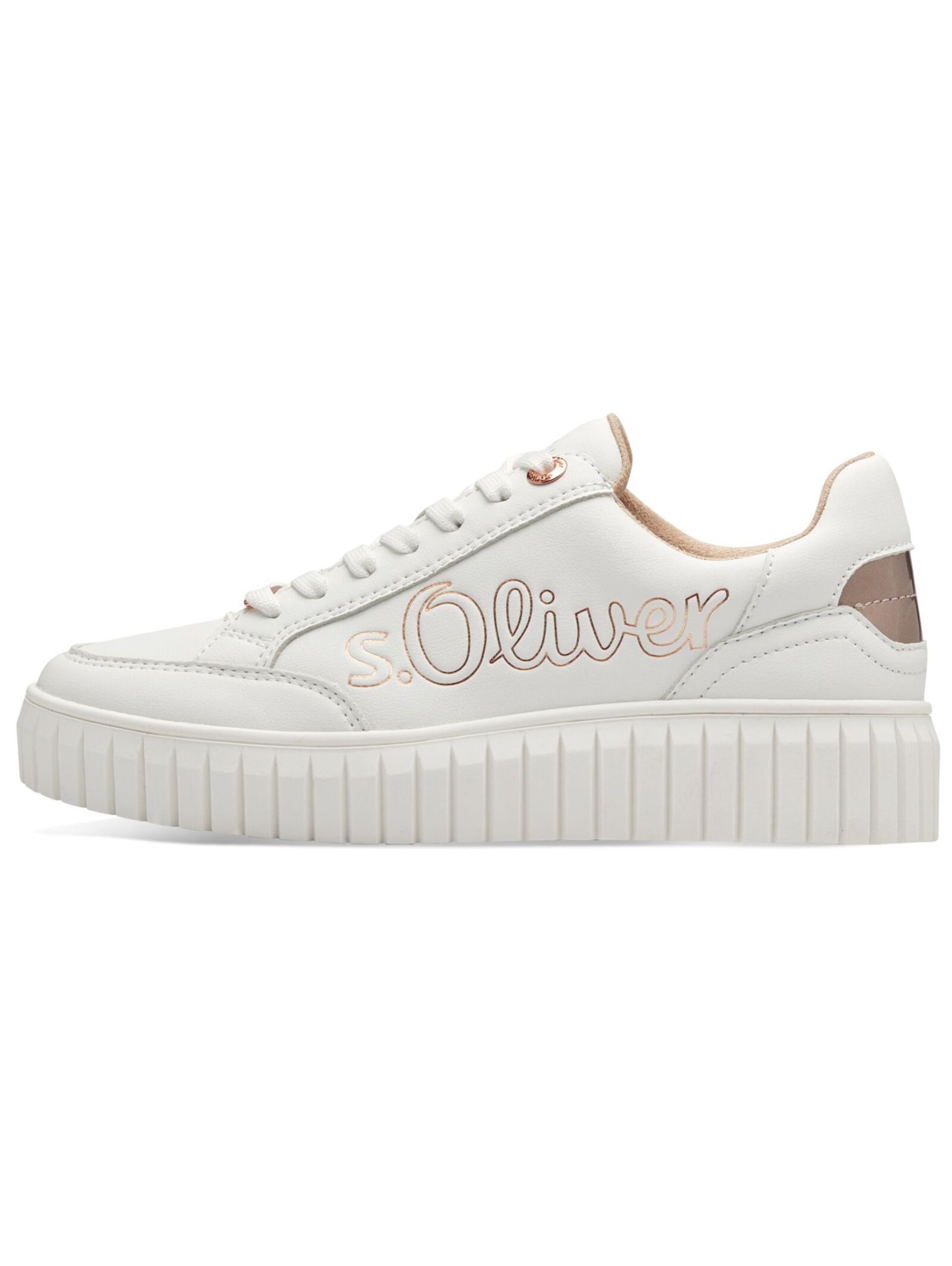 Sneaker low de la s.Oliver pe alb
