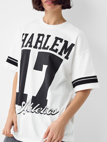 Maglia extra large di Bershka in bianco