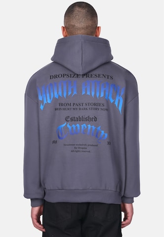 Dropsize Sweatshirt 'Youth Attack' in Grijs: voorkant