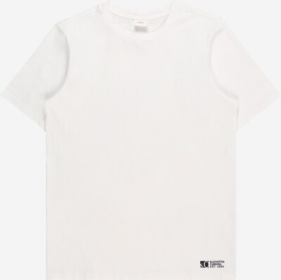 s.Oliver T-Shirt en noir / blanc cassé, Vue avec produit