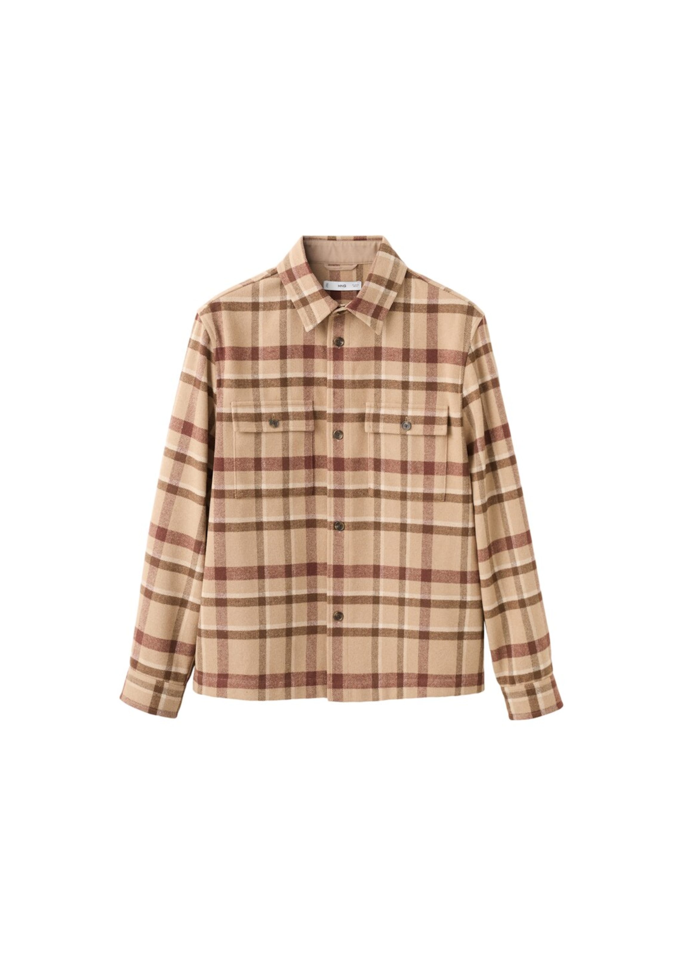 MANGO MAN Between-Season Jacket 'Drum' in Brown: front