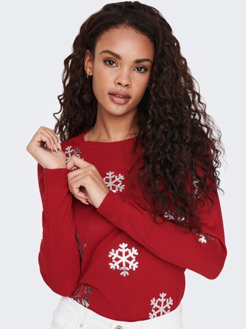 ONLY Sweter w kolorze czerwony