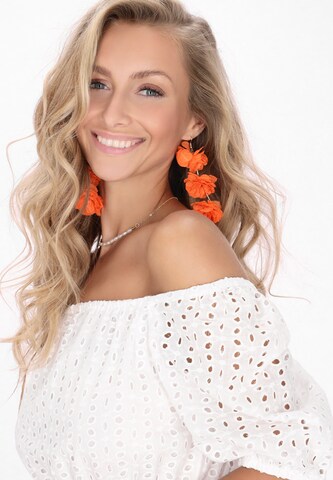 Robe 'Boho' IZIA en blanc