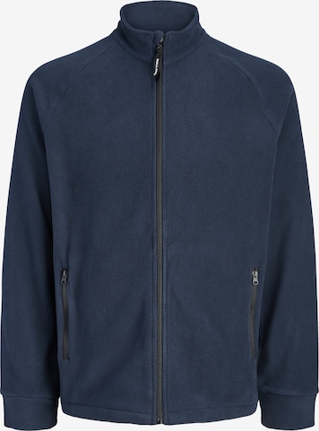 JACK & JONES Fleece Jacket 'JJPLUTO' in Blue: front