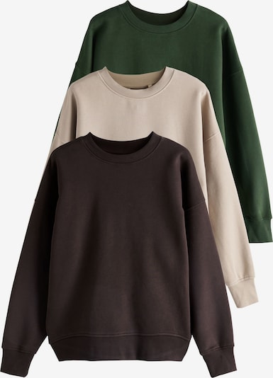 Megztinis be užsegimo iš Next, spalva – smėlio spalva / šokolado spalva / tamsiai žalia, Prekių apžvalga