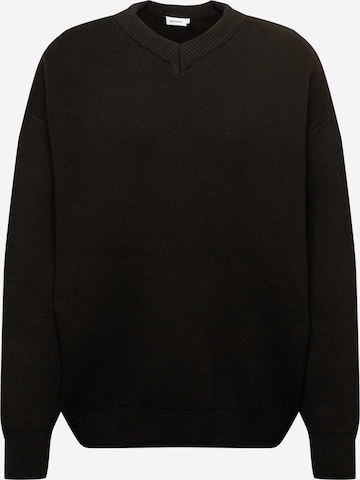 WEEKDAY Sweater 'John' in Black: front