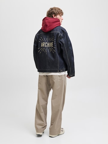 JACK & JONES Baggy Παντελόνι πλισέ 'JPSTOWEN CADE' σε καφέ
