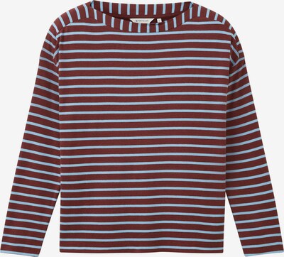 TOM TAILOR T-shirt i ljusblå / rostbrun, Produktvy