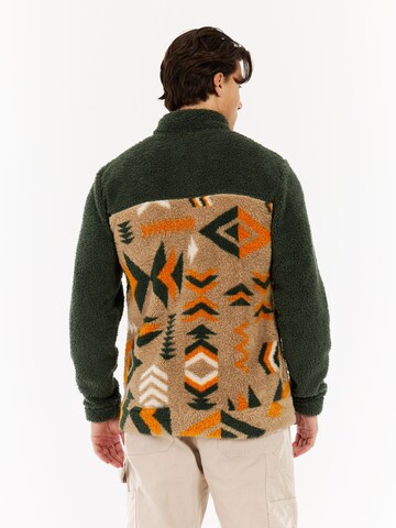PROTEST Fleece Jacket 'PRTDon' in Green