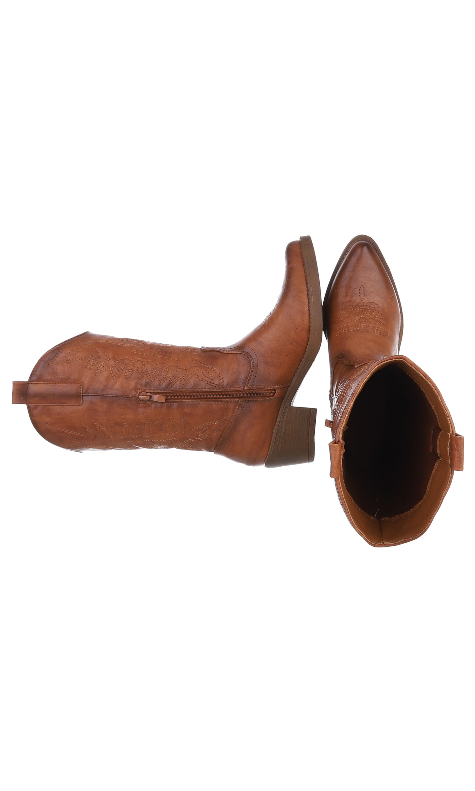 Ital-Design Cowboy Boots in Brown