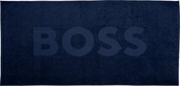 Serviette de plage BOSS en bleu : devant