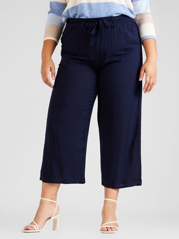Z-One Široke hlačnice Hlače 'Cira' | modra barva: sprednja stran
