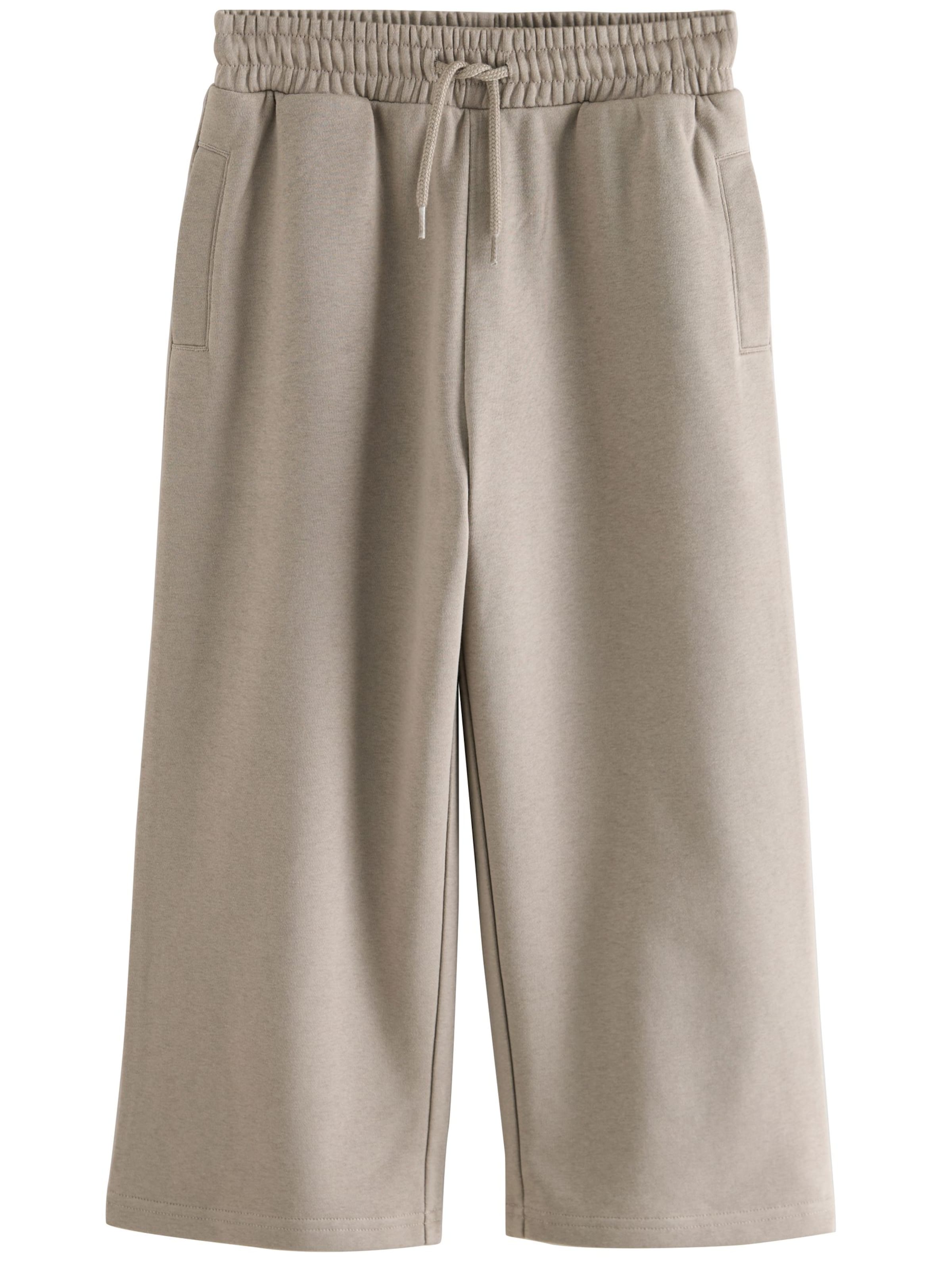 Wide leg Pantaloni de la Next pe bej: față