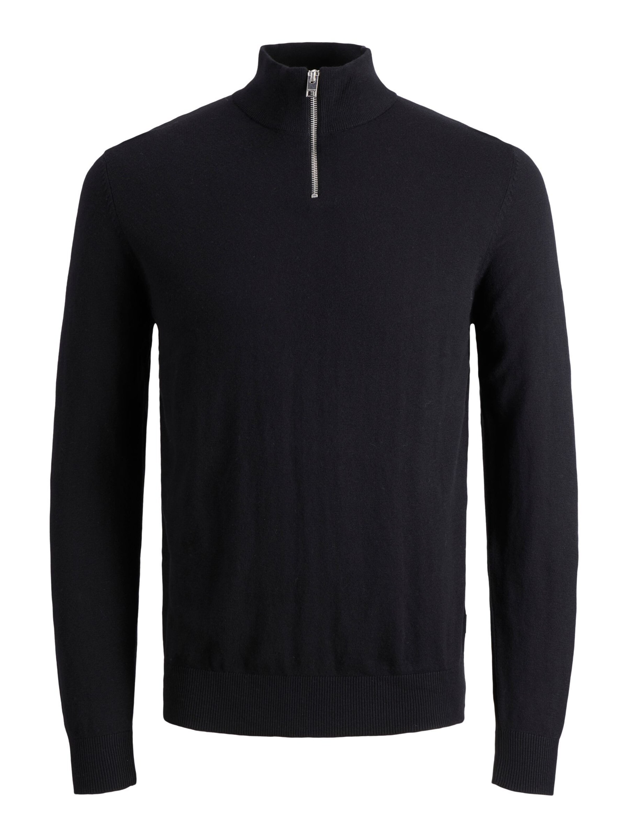 JACK & JONES Sweater 'JJEEmil' in Black: front