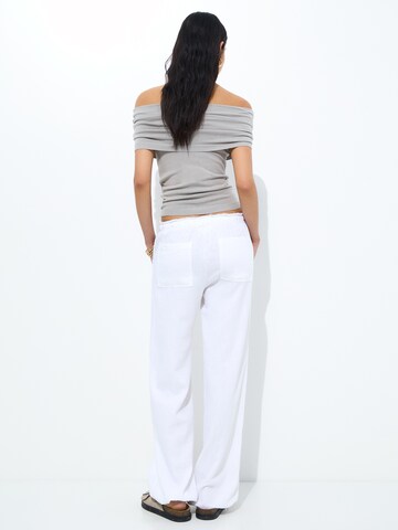 Pull&Bear Gebreide top in Grijs
