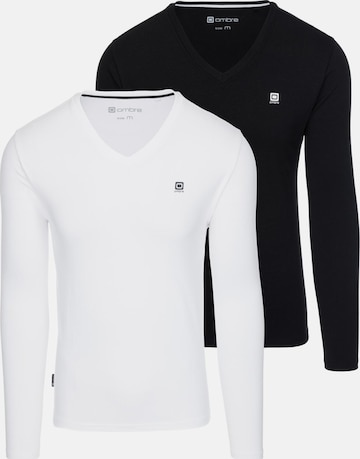 Ombre Shirt in Black: front