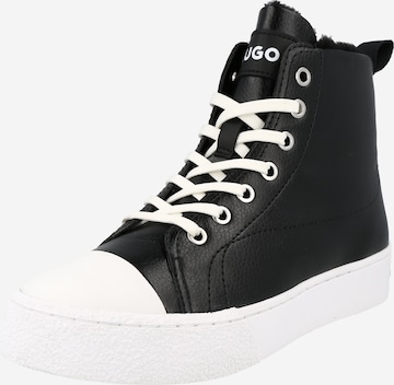 HUGO Red High-Top Sneakers 'Arya' in Black: front