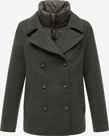 Manteau mi-saison MARIKOO en vert : devant