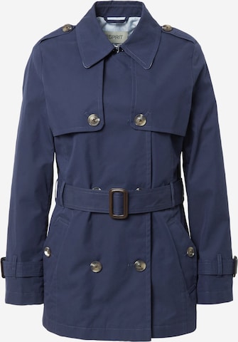 ESPRIT Between-Seasons Coat in Blue: front