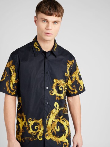 Versace Jeans Couture Comfort fit Button Up Shirt in Black