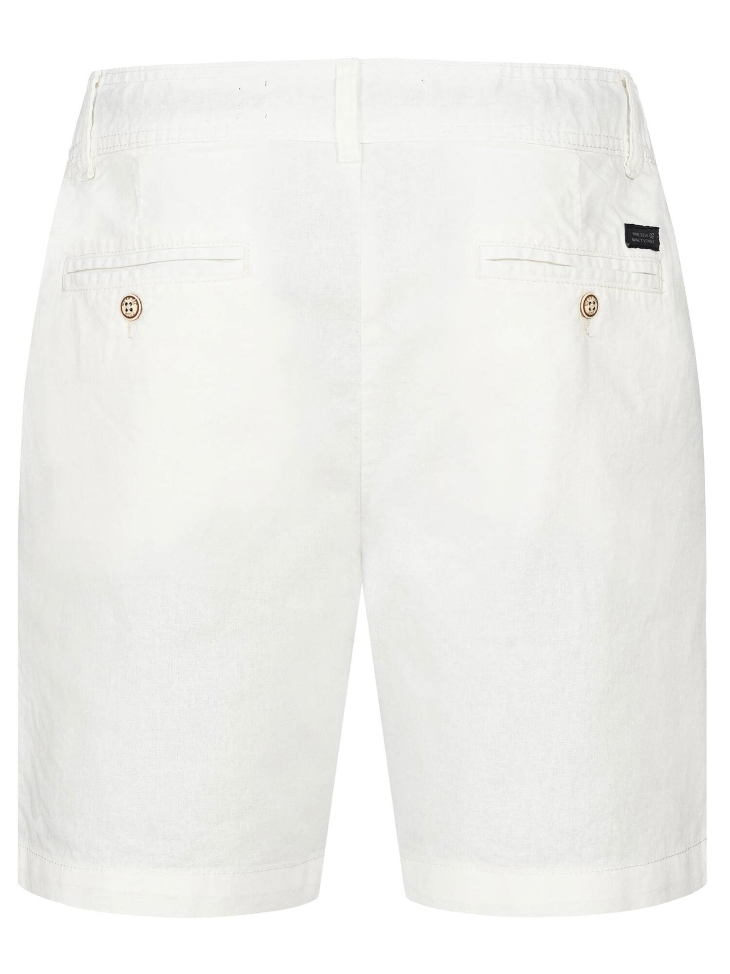 INDICODE JEANS Regular Trousers 'InBow' in White