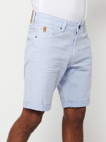 KOROSHI Slimfit Shorts in Blau