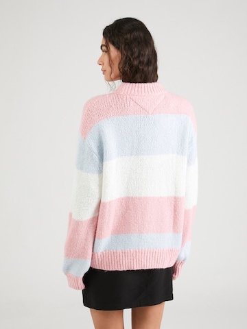 rožinė Tommy Jeans Laisvas megztinis