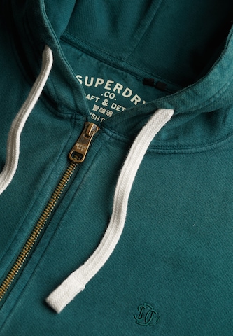 Superdry Sweat jacket 'Essential' in Green
