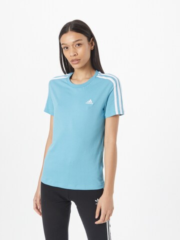 Maglietta 'Essentials' di ADIDAS SPORTSWEAR in blu: frontale