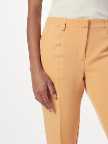 Dorothy Perkins Regular Trousers with creases 'Grazer' in Orange