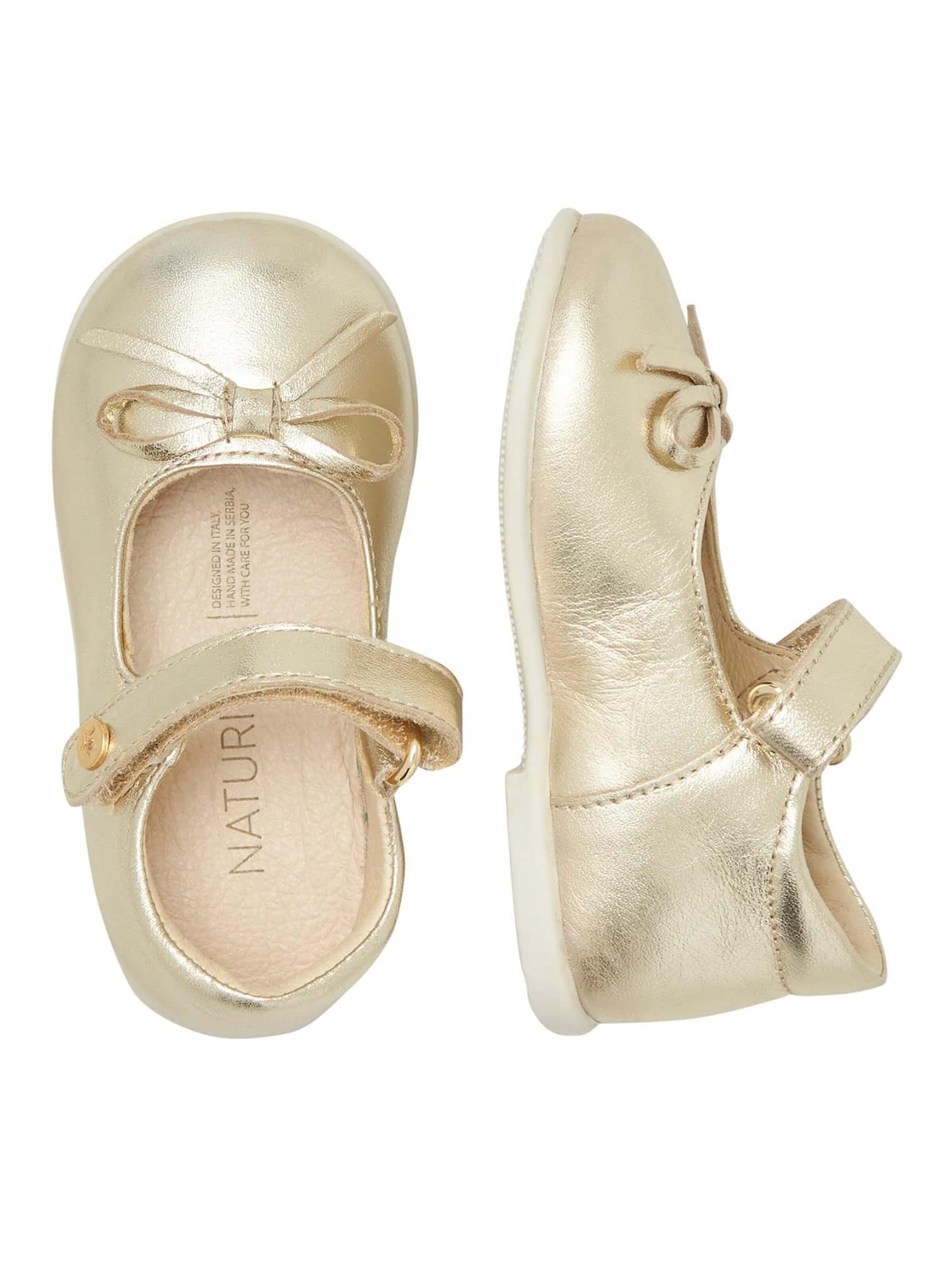 NATURINO Ballerina's 'BALLET' in Goud