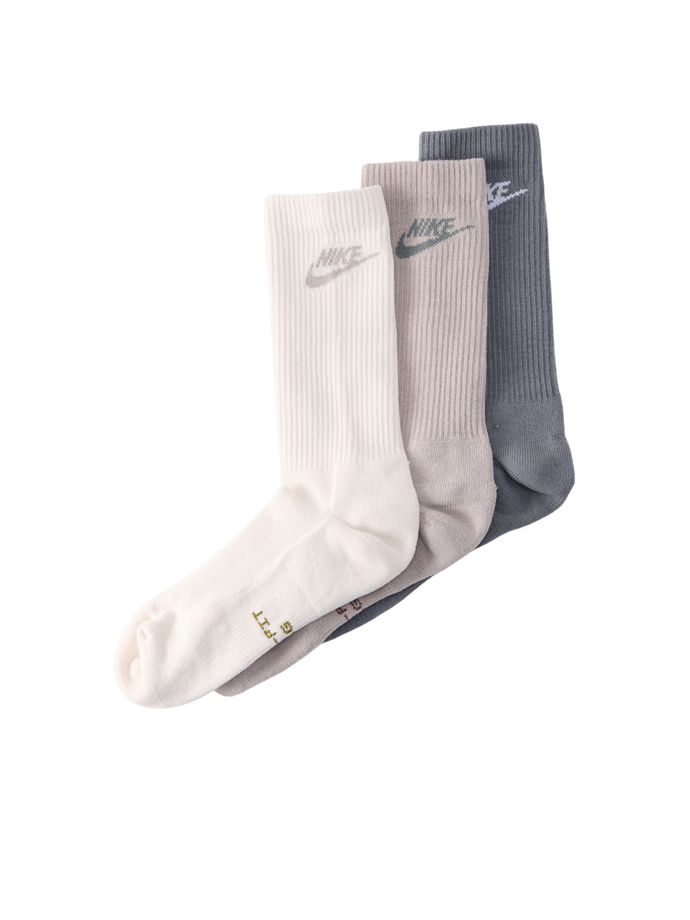 Chaussettes 'ELVD' Nike Sportswear en beige : devant