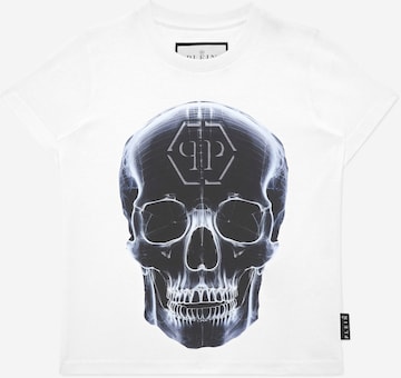 Philipp Plein - Camiseta 'Skull' en blanco: frente