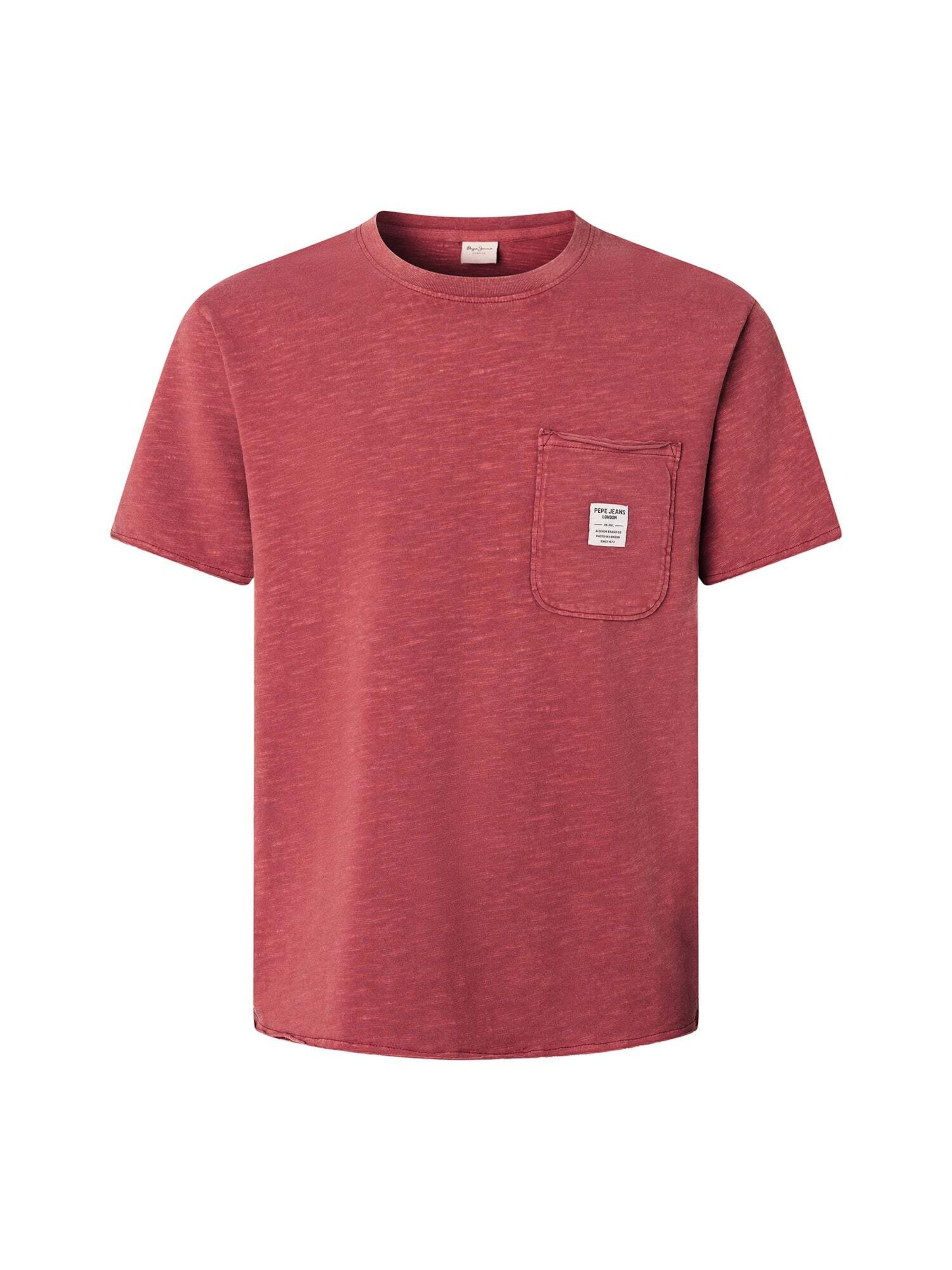 T-Shirt 'SUNDAY' Pepe Jeans en rouge : devant
