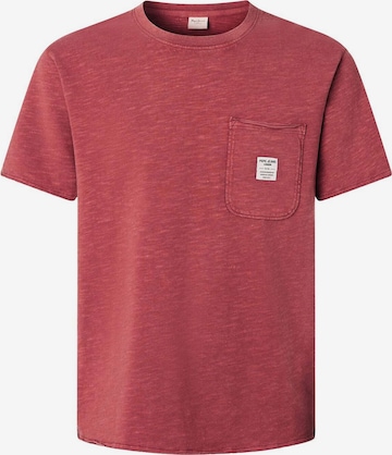 T-Shirt 'SUNDAY' Pepe Jeans en rouge : devant
