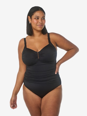 juoda Swim by Zizzi Marškinėliai Maudymosi kostiumėlis: priekis
