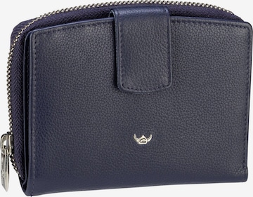 GOLDEN HEAD Wallet 'Madrid' in Blue: front