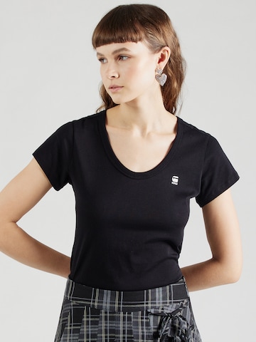 Tricou de la G-STAR pe negru: față